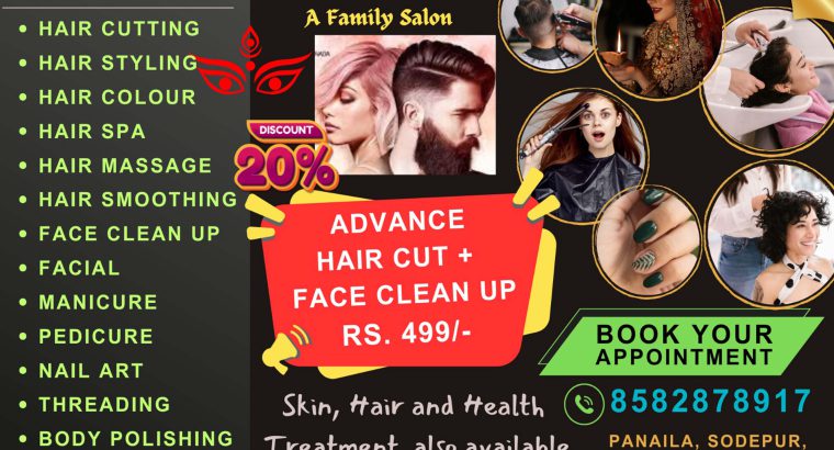 Anshi Care – Beauty Parlour – Khardah – Sodepur