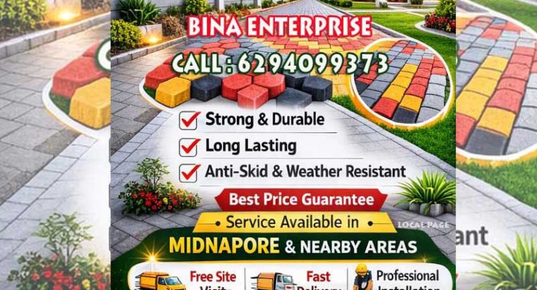 Best Cheap Precast Interlocking Paver Block Manufacturer in Midnapore- Bina Enterprise