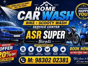 Doorstep Car, Bike & Scooty Wash Service Birati | ASR SUPER