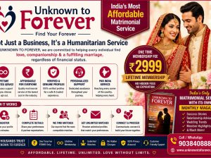Most Affordable Lifetime Matrimonial Service, Matchmaking Kolata – Unknown to Forever