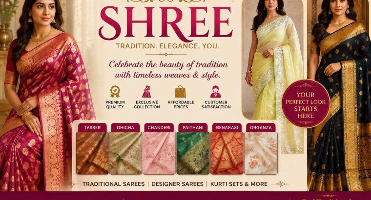Best Women Traditional & Latest Designer Saree Collection – SHREE – Baranagar